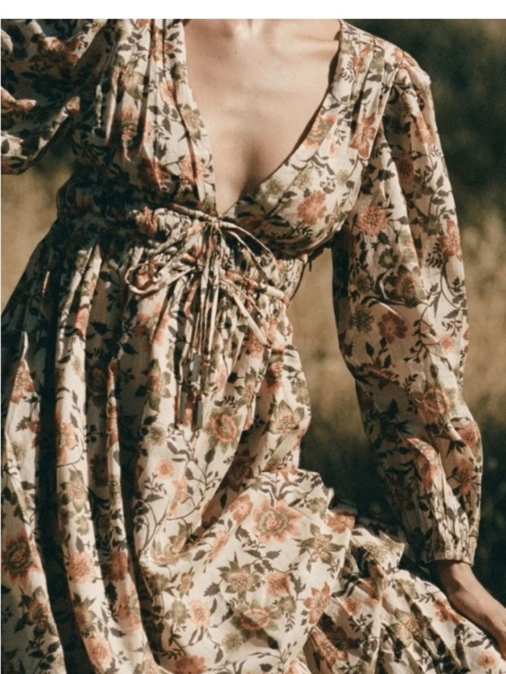 JUILLET Merritt Maxi cotton floral dress gorgeous!
